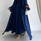 Niza Navy Blue Abaya with 2 peices