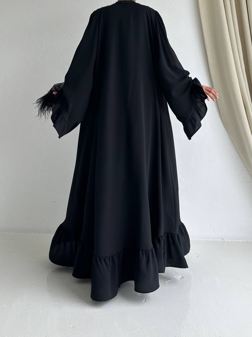 Black Abaya with 2 peices
