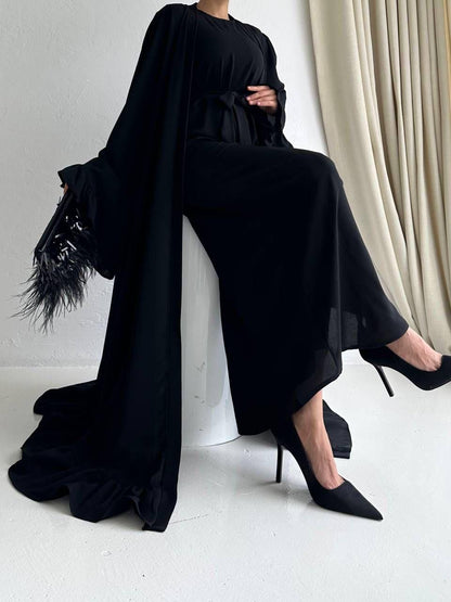 Black Abaya with 2 peices