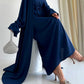 Niza Navy Blue Abaya with 2 peices