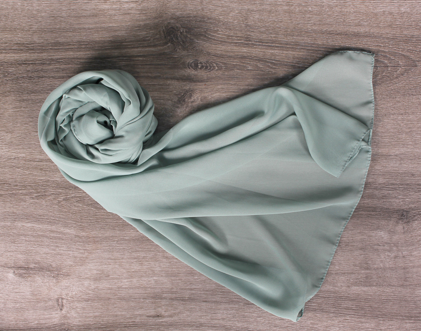1pc Green  Women Solid Casual Scarf-Style Hijab For Daily Life
