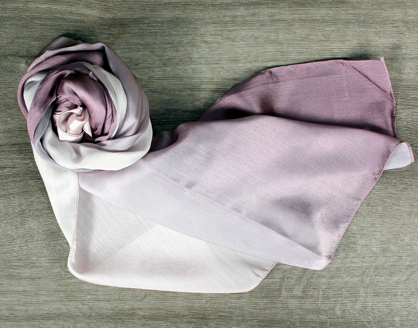 1pc Purple Gradients color Women Satin Fabric Solid Casual Scarf-Style Hijab For Daily Life
