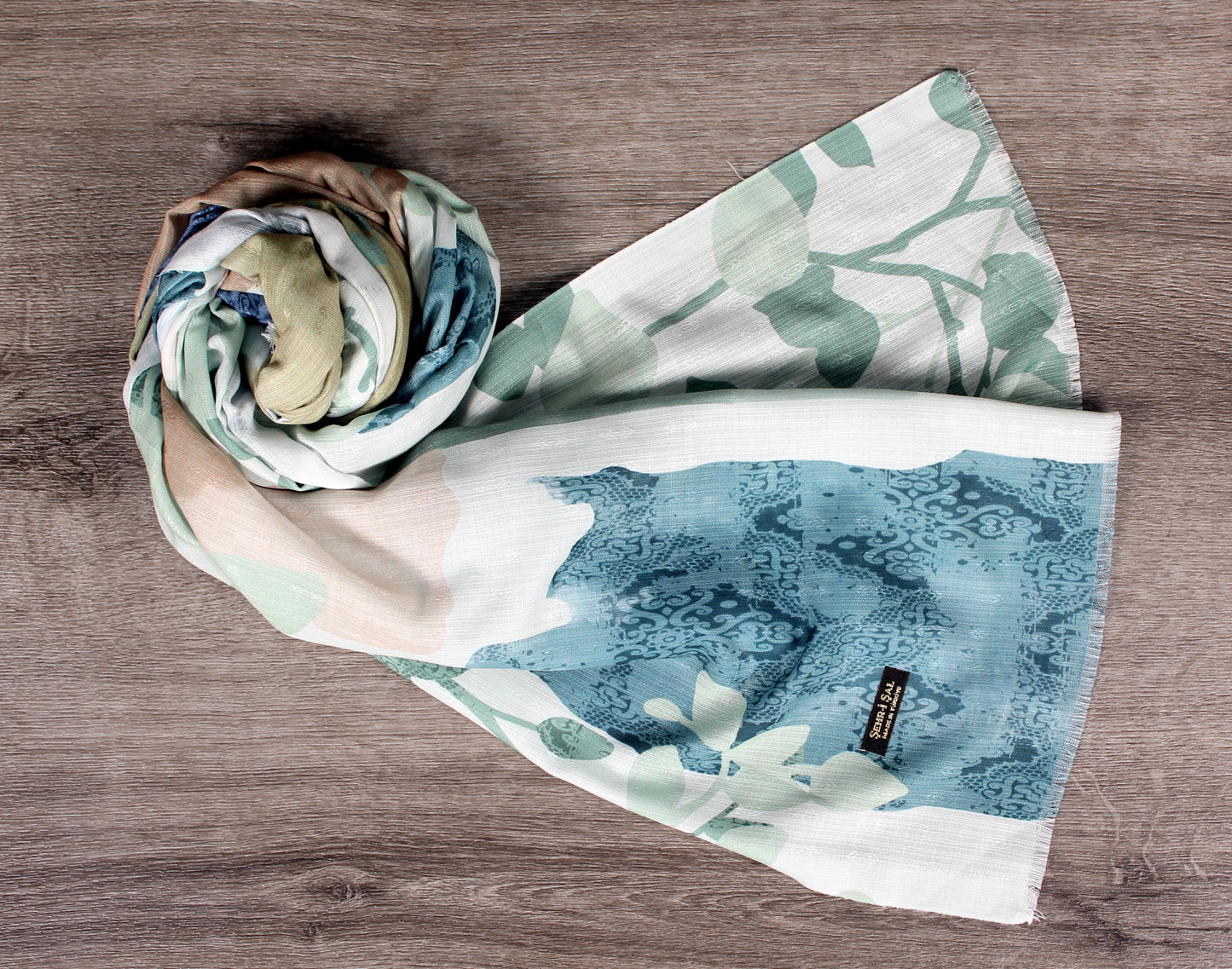 1pc Multi Colors Flowers Women Solid Casual Scarf-Style Hijab For Daily Life