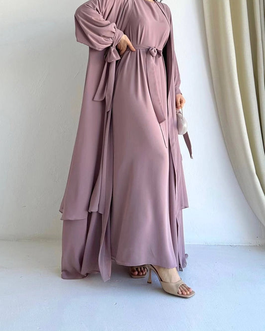 Rose Pink Elegent Abaya