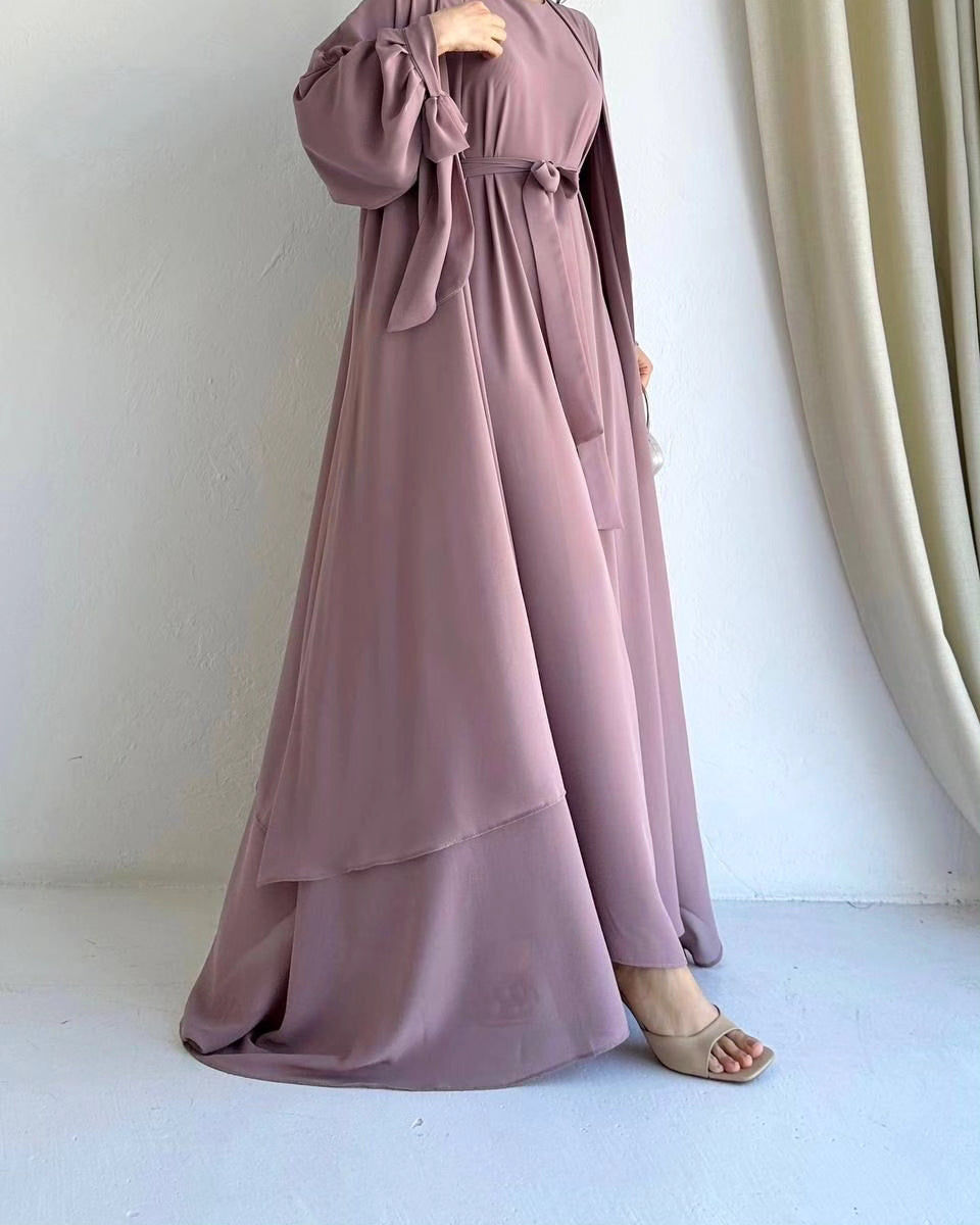 Rose Pink Elegent Abaya