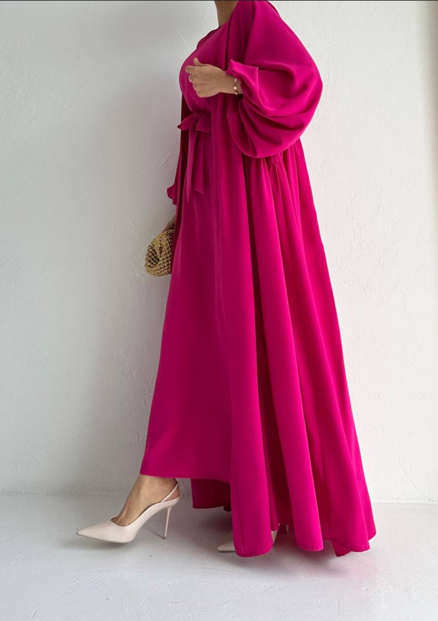 Rose Elegent Abaya 2 peices