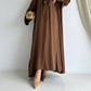 Brown Elegent Abaya with 2 peices