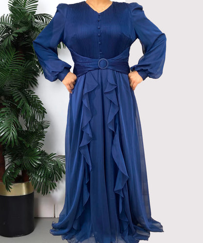 Navy Blue Modest Dress