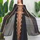 Sultana Black Evening Caftan Dress with Long hands