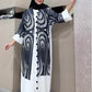Abaya White and Black
