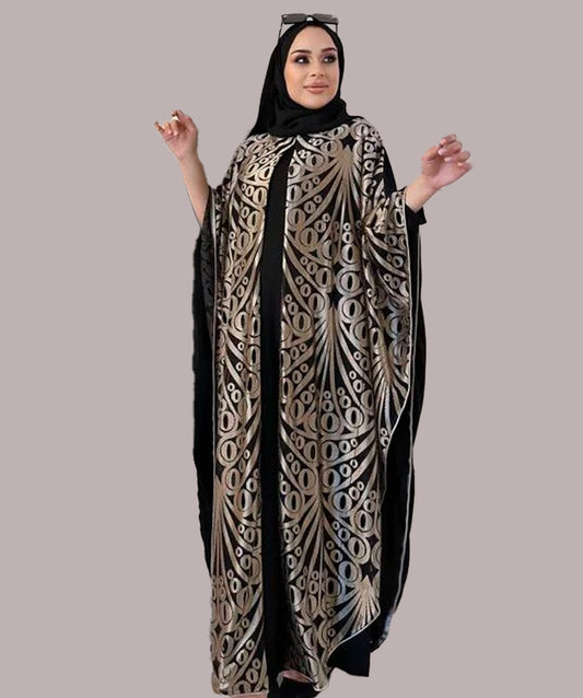 Abaya Black and Gold